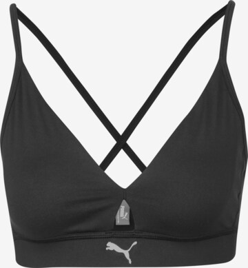 Soutien-gorge de sport PUMA en noir : devant