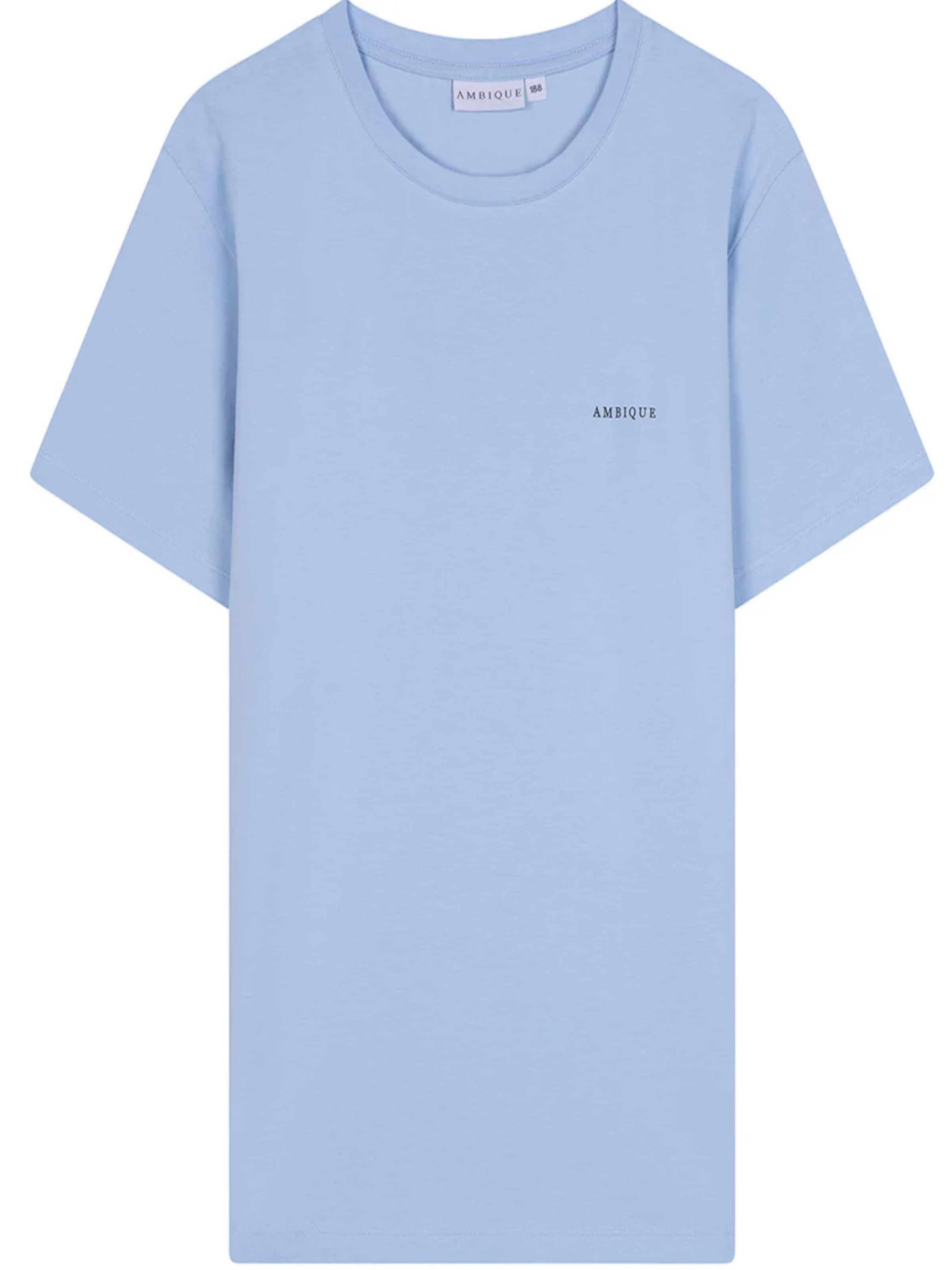 AMBIQUE Shirt 'JUSTIN' in Blauw: voorkant