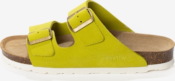 Bayton Pantolette 'Atlas' in Grün: Vorderseite