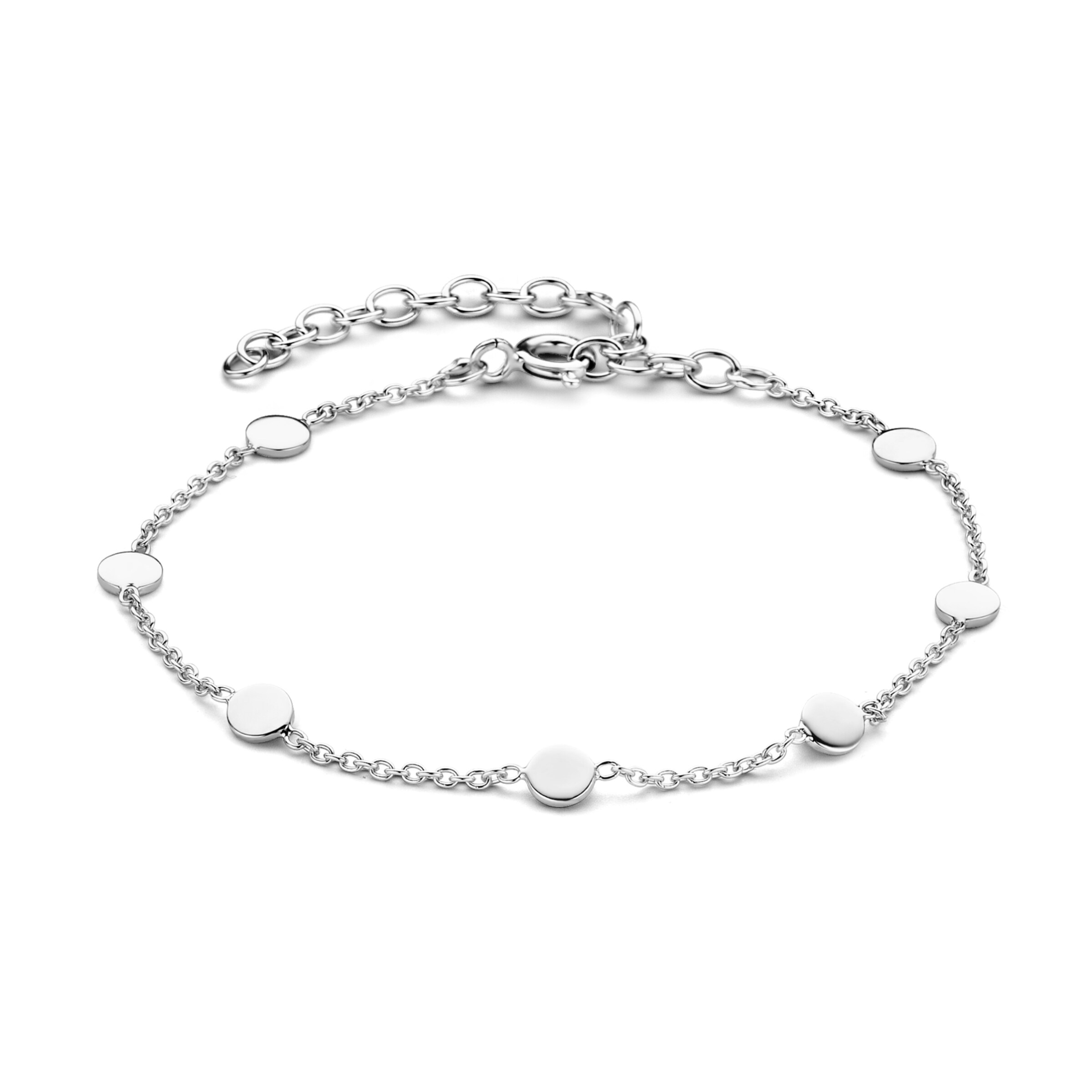 Bracelet Violet Hamden en argent : devant