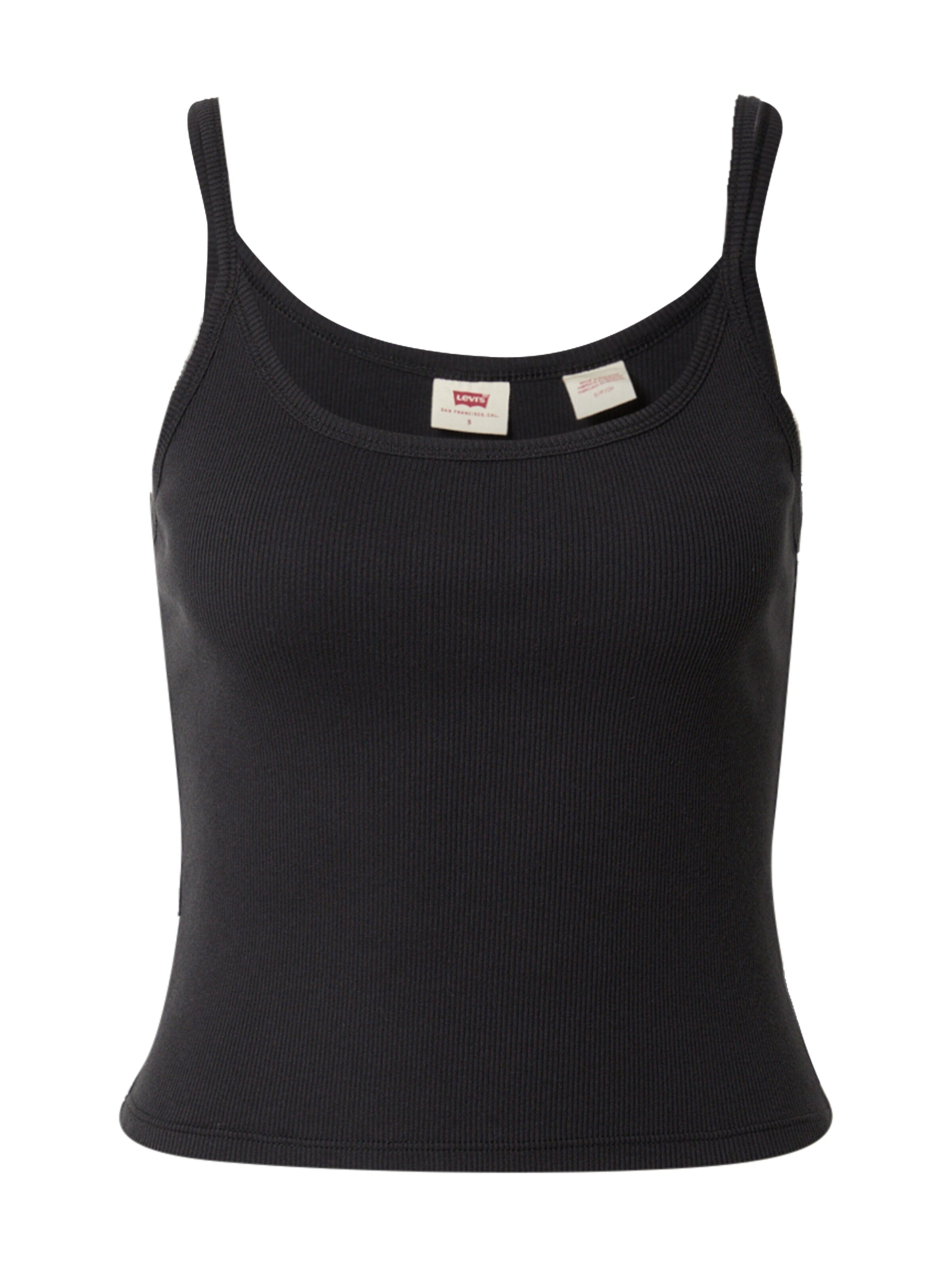 LEVI'S ® Top 'Takeout Tank' in Zwart: voorkant