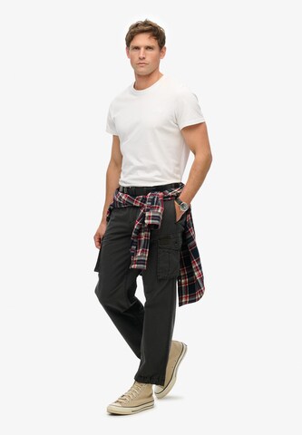 Regular Pantalon cargo Superdry en noir
