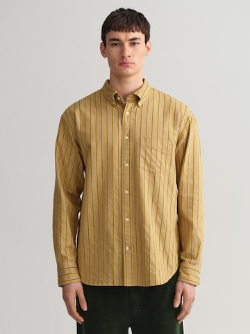 GANT Regular fit Button Up Shirt in Yellow: front