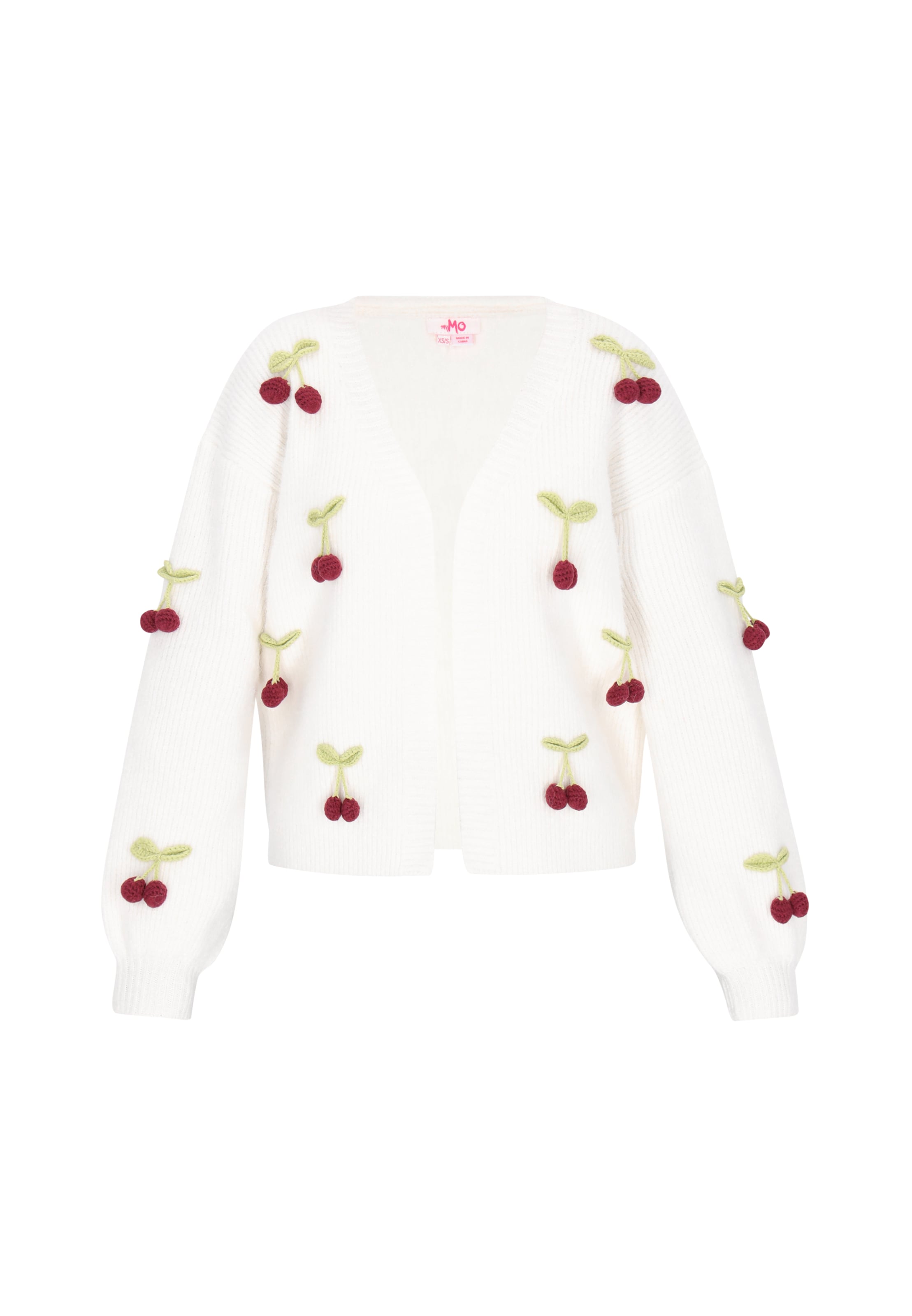 MYMO - Casaco de malha em branco: frente