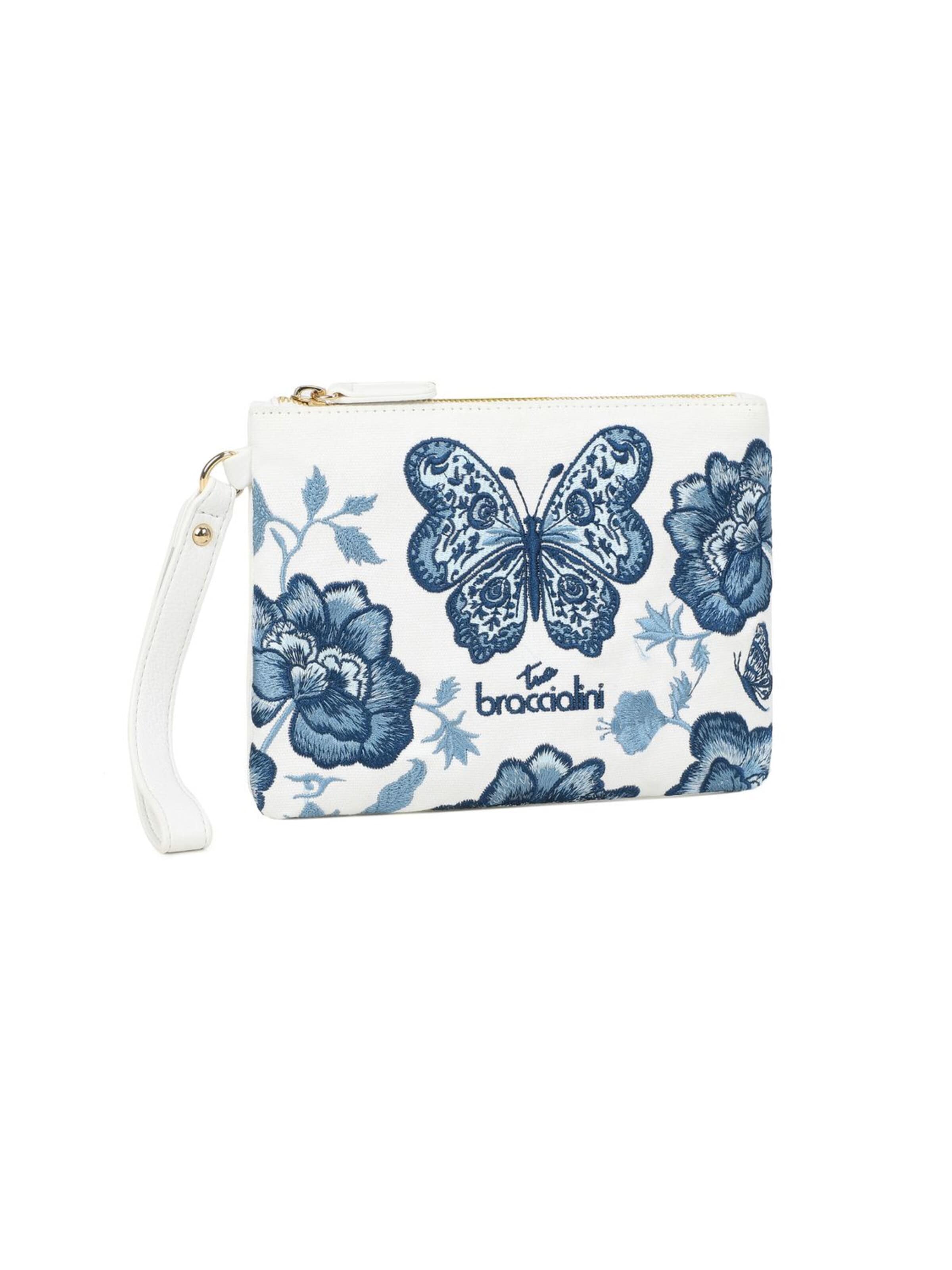 Poche ventrale 'Milly' Braccialini en bleu