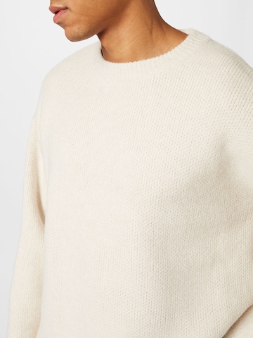 WEEKDAY Pullover 'Teo' in Beige
