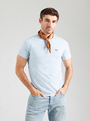 LEVI'S ® T-shirt 'Classic Housemark' i blå: framsida