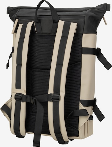 Kapten & Son Rucksack 'Helsinki Cream Black' in Beige