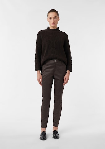 COMMA Slimfit Τζιν σε καφέ