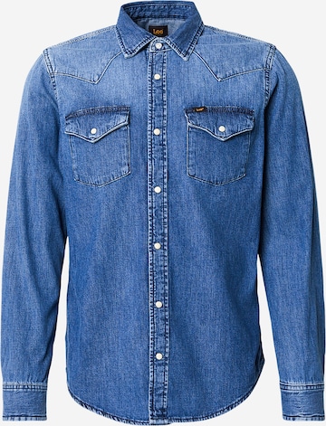 Lee Button Up Shirt 'REGULAR WESTERN' in Blue: front