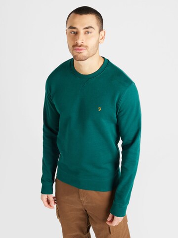 FARAH Sweatshirt 'TIM' in Groen: voorkant
