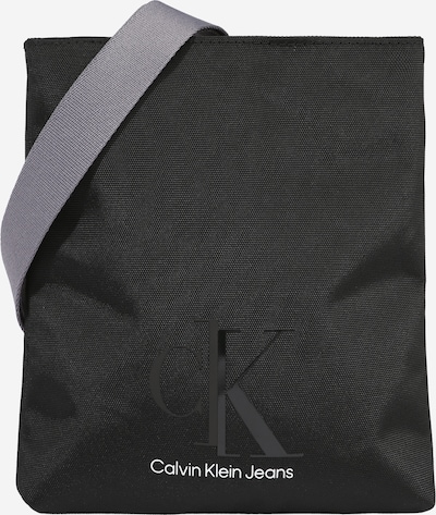 Calvin Klein Jeans Torba preko ramena u siva / crna / bijela, Pregled proizvoda