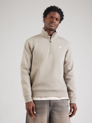 Sweat-shirt 'Premium Core' G-STAR en gris : devant