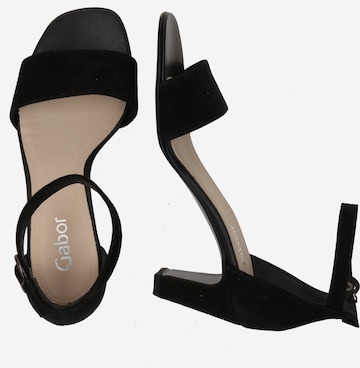 GABOR Strap Sandals in Black