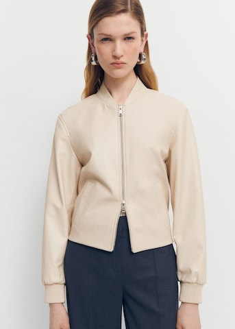 MANGO Between-Season Jacket 'Sugar' in Beige: front