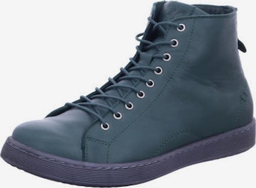 ANDREA CONTI Boots 'Stiefel Damen 0344900 1527 Echtleder in grün' in Groen: voorkant