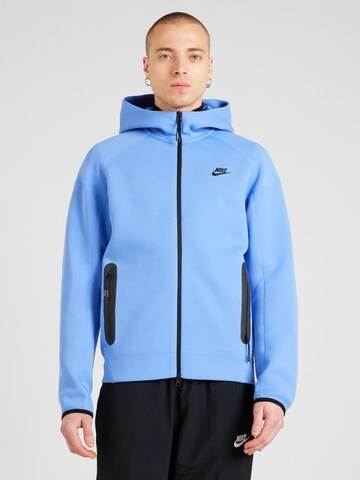 Nike Sportswear Bluza rozpinana 'TCH FLC' w kolorze niebieski: przód
