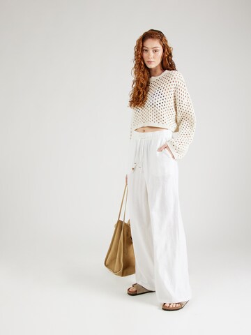 Sublevel Wide Leg Hose in Weiß