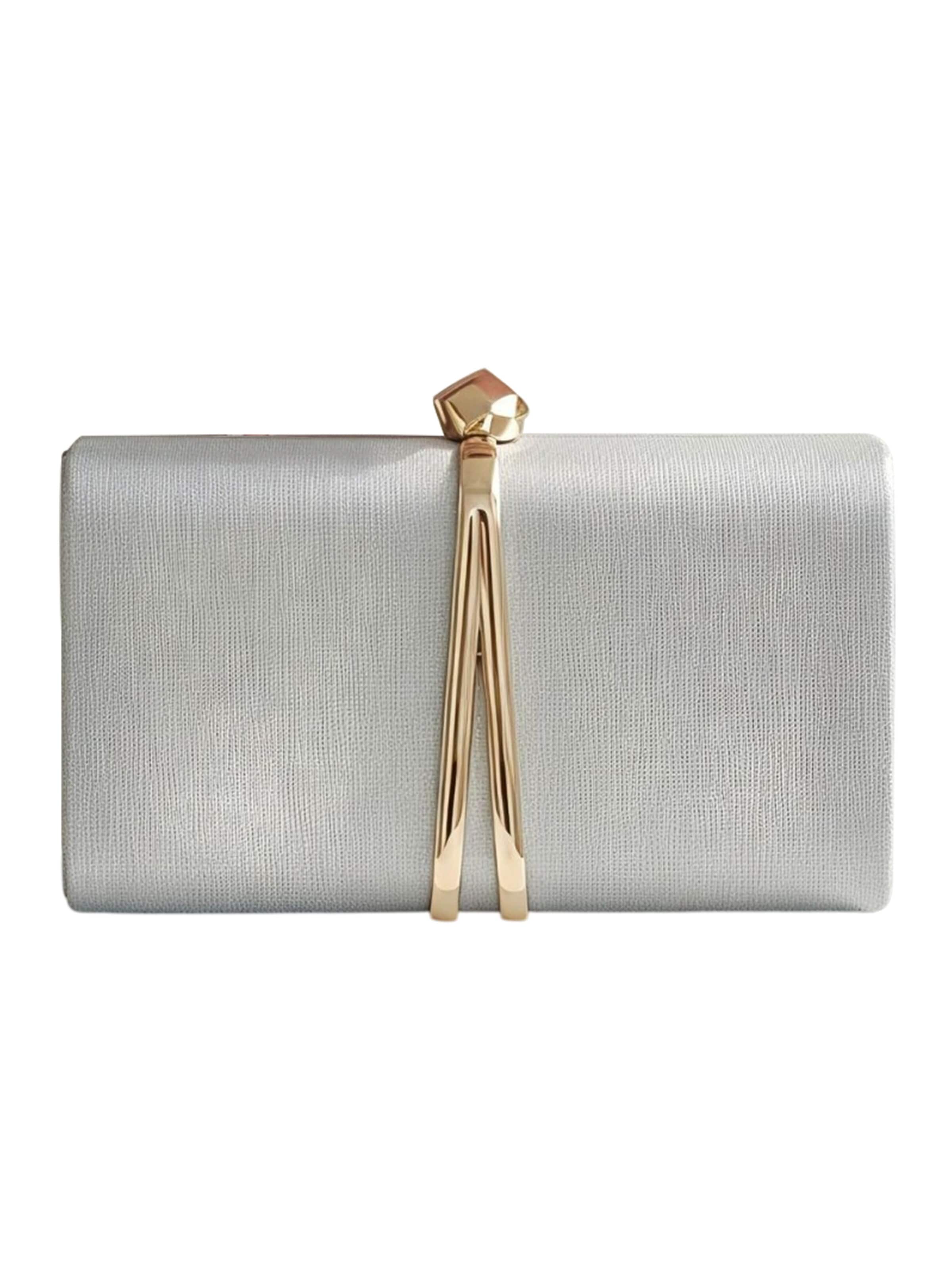 Magicshe Clutch 'Mode Clutch'‌‌‌‌‌ in 20 cm in silber, Produktansicht