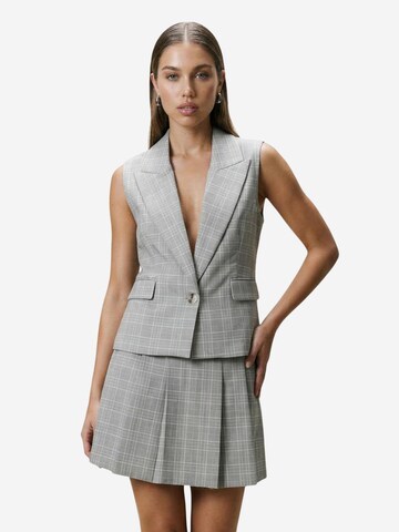 I AM Suit vest 'Gilet check  25993' in Grey