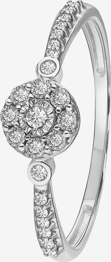 Lucardi Ring 'Chic' in de kleur Zilver / Transparant, Productweergave