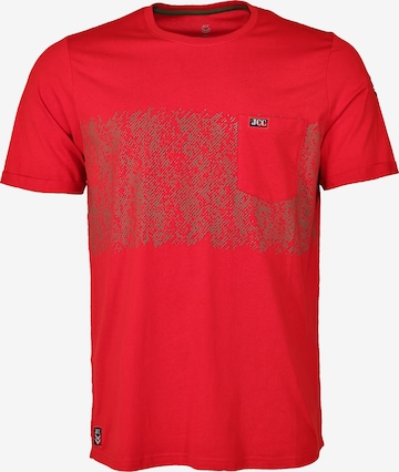 T-Shirt JCC en rouge : devant