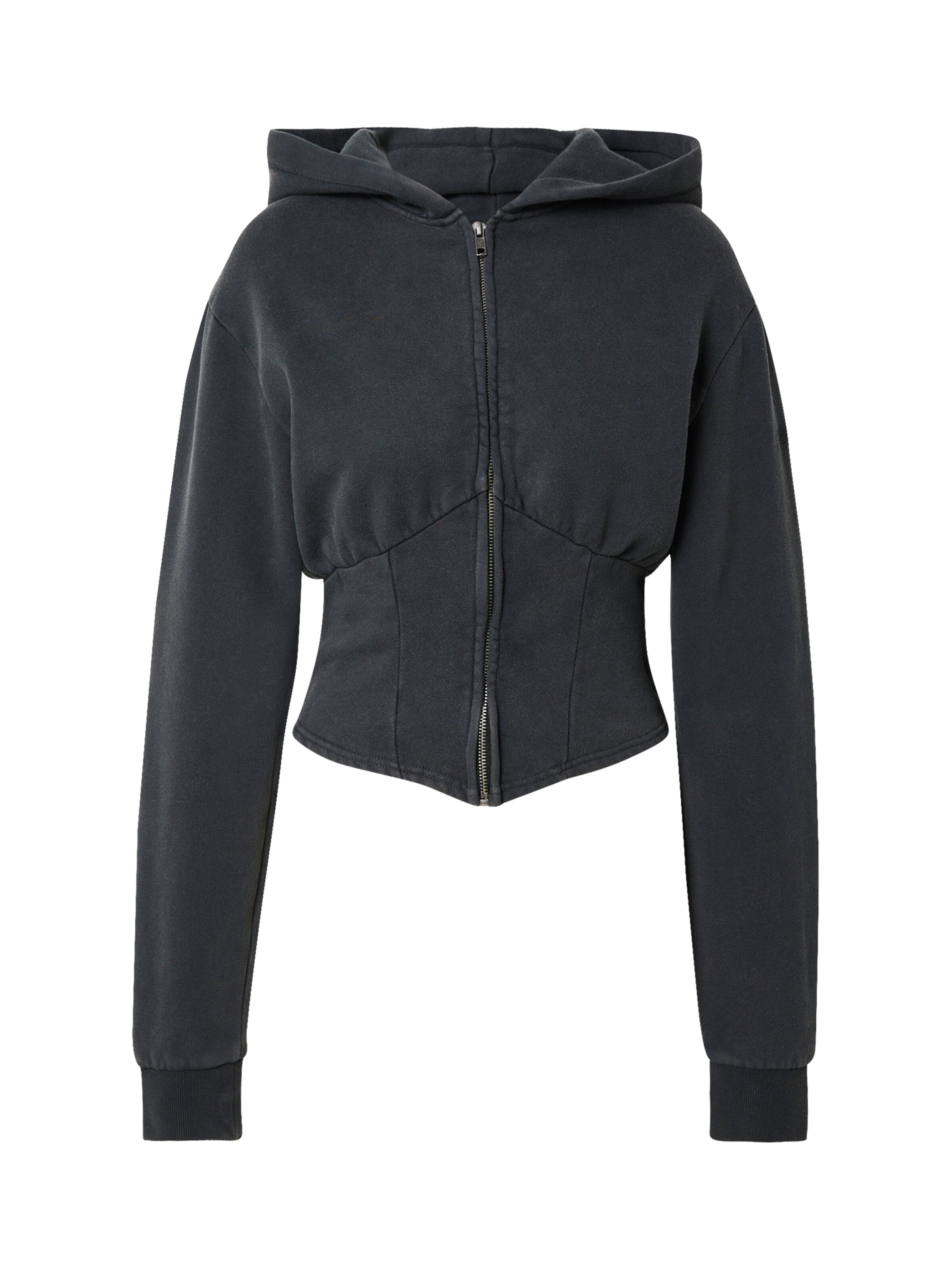 GUESS Originals Sweatjacke in Schwarz: Vorderseite