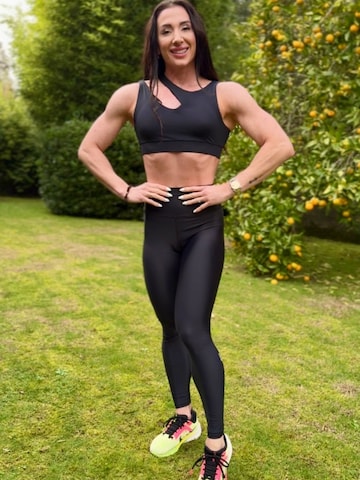 Skinny Leggings 'Leggings mit hoher Taille Myself' LUXFEEL en noir