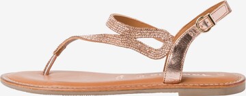 TAMARIS Sandalen met riem in Goud