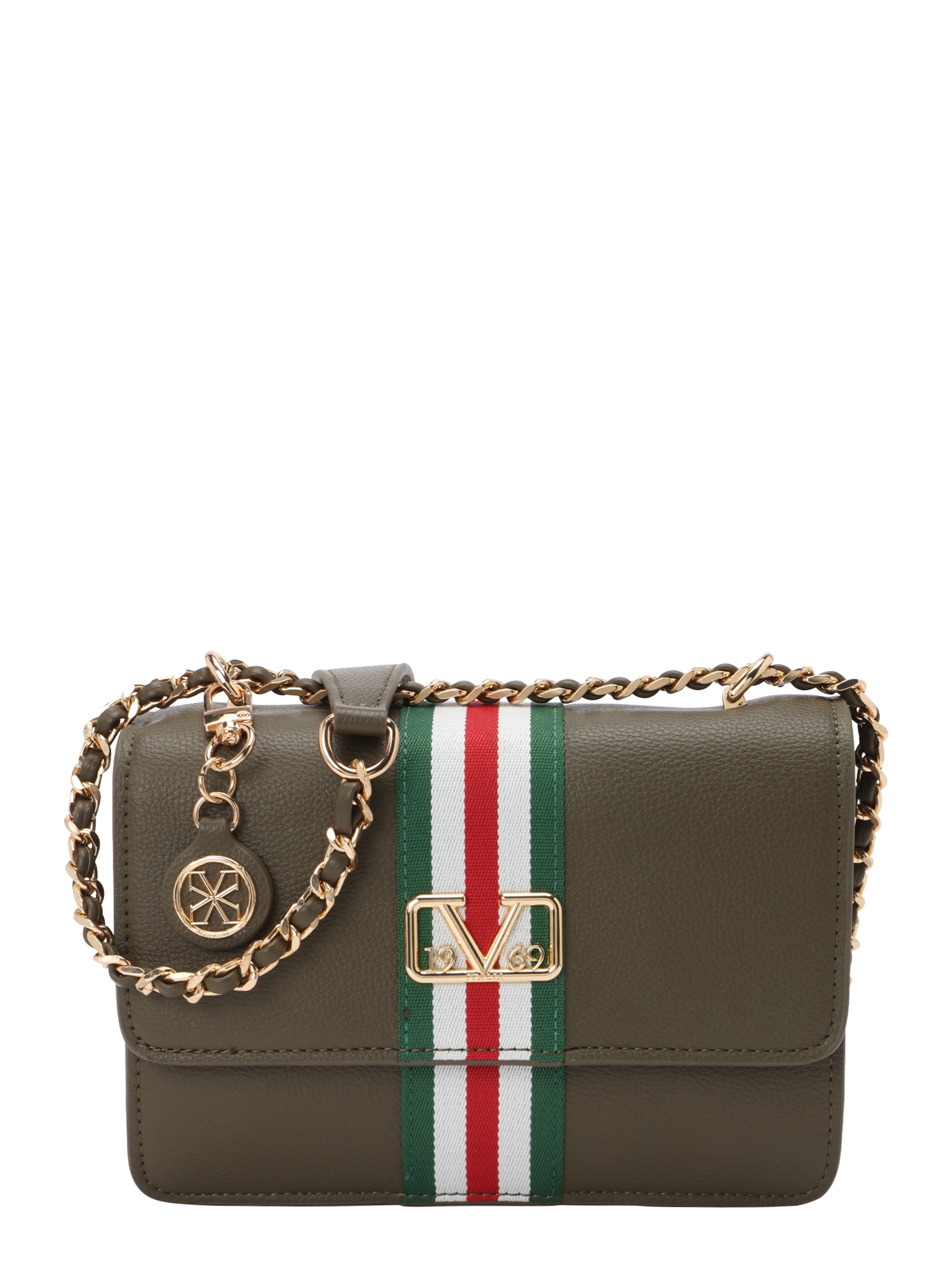 19V69 ITALIA Чанта с презрамки в зелено: отпред