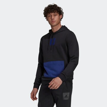 ADIDAS PERFORMANCE Athletic Sweatshirt in Black: front