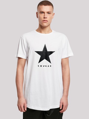 T-Shirt 'David Bowie' F4NT4STIC en blanc : devant