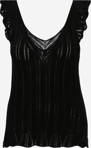 Only Petite Knitted top 'LUNI' in Black: front