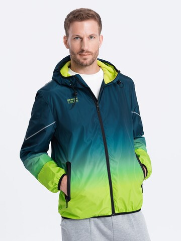 Veste mi-saison 'OM-JANP-0105' Ombre en bleu : devant