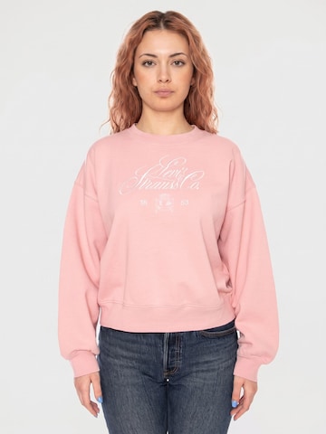 LEVI'S ® Sweatshirt 'GRAPHIC VINTAGE BOXY SWEATSHIRT PINK' i pink: forside