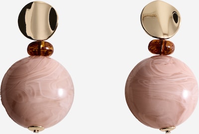 MANGO Naušnice 'ESTELA' u karamela / zlatna / roza, Pregled proizvoda
