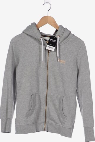 Superdry Kapuzenpullover XL in Grau: predná strana