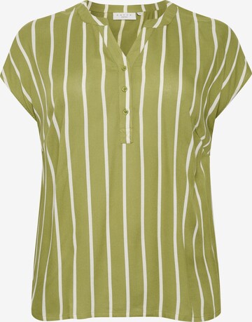 Camicia da donna 'Sida' di KAFFE CURVE in verde: frontale