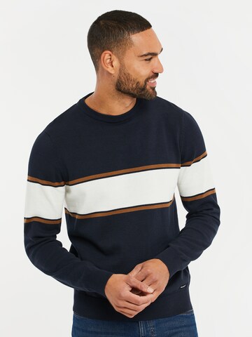 Threadbare Sweater 'Greenwich' in Blue: front