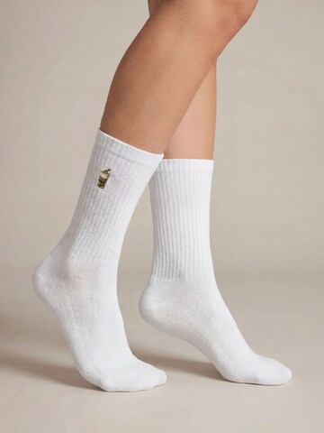 Flip Sox Socken in Weiß: Vorderseite