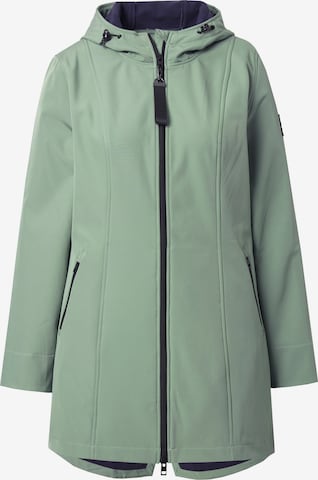 Ulla Popken Weatherproof jacket in Green: front