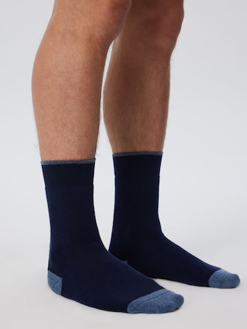 Albero Natur Socks 'Bio-Baumwoll-Frotteesocken Unisex – 4er Pack' in Blue: front