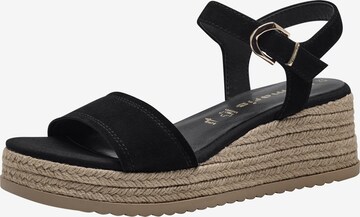 TAMARIS Sandals in Black: front