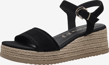 TAMARIS Sandals in Black: front