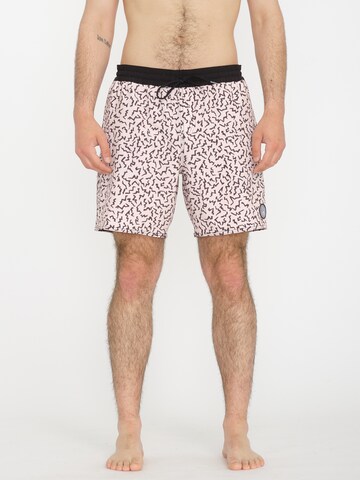 Volcom Boardshorts 'ASPHALT BEACH 17' in Roze: voorkant