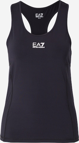 juoda EA7 Emporio Armani Sportiniai marškinėliai 'TANK': priekis