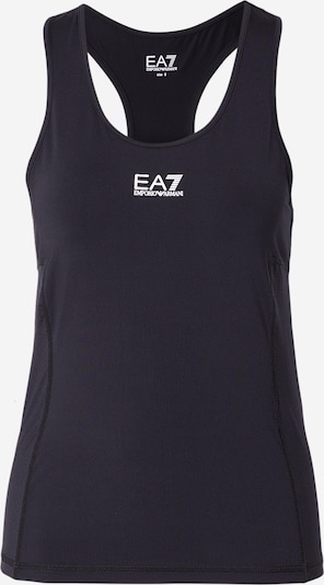 EA7 Emporio Armani Tehnička sportska majica 'TANK' u crna / bijela, Pregled proizvoda