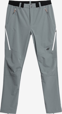 4F Slimfit Outdoorbroek in Grijs: voorkant