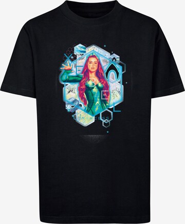 ABSOLUTE CULT T-Shirt 'Aquaman - Mera Geometric' in Schwarz: predná strana
