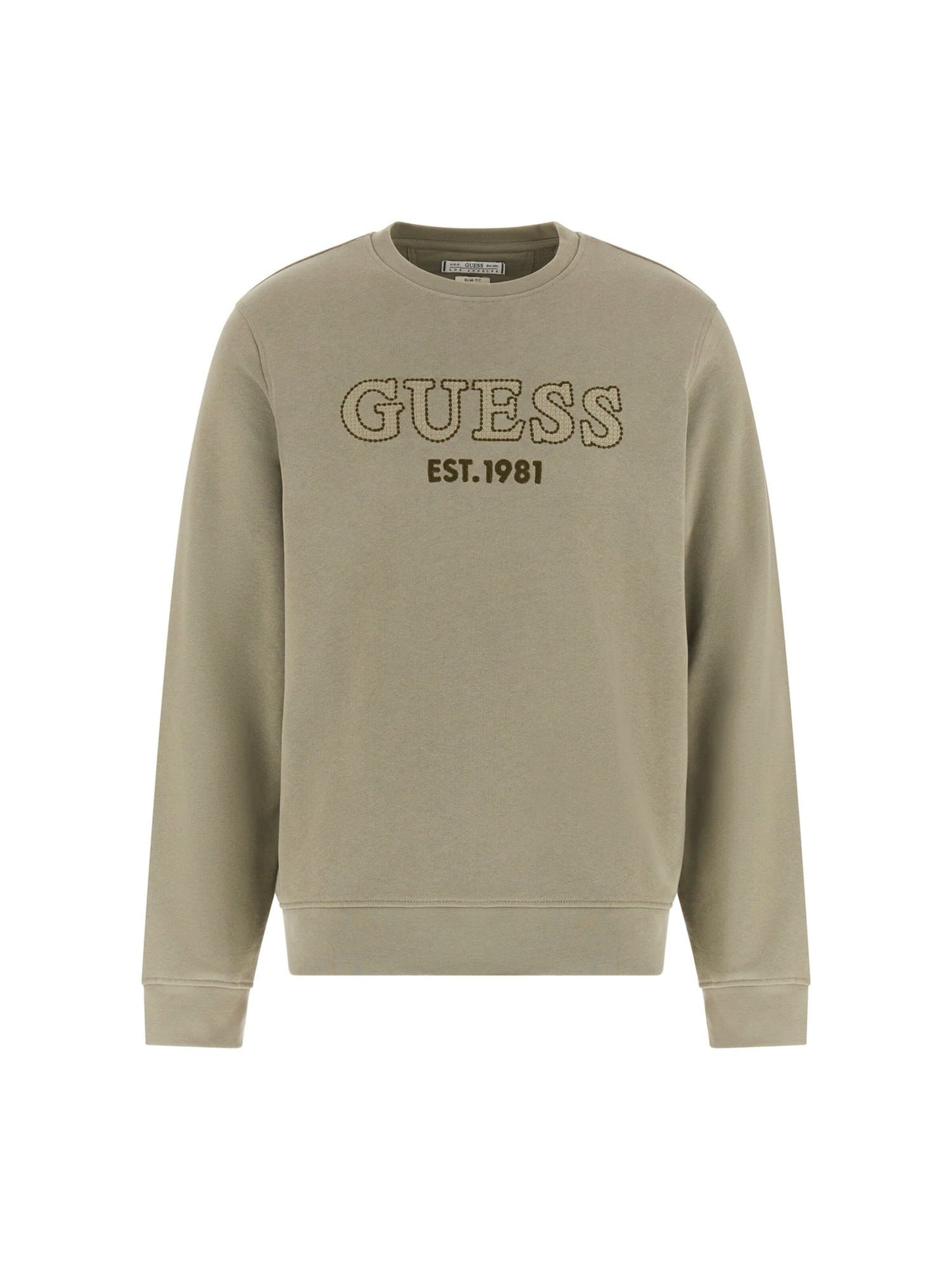 GUESS Sweatshirt in Grün: Vorderseite